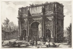 View of the Arch of Constantine, from Views of Rome by Giovanni Battista Piranesi