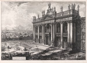 View of the Facade of the Basilica of St. John Lateran