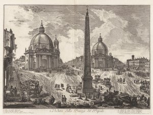 View of the Piazza del Popolo, from Views of Rome by Giovanni Battista Piranesi