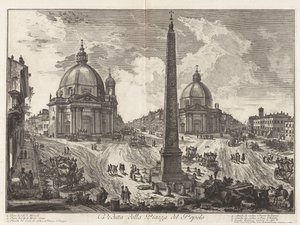 View of the Piazza del Popolo, from Views of Rome by Giovanni Battista Piranesi