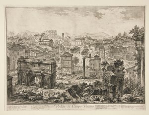 View of the Campo Vaccino, from Views of Rome