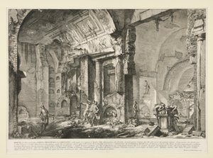 View of another part of the tomb chamber of L. Arruntius, from Le Antichità Romane by Giovanni Battista Piranesi