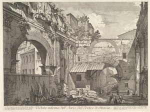 Internal View of the Atrium of the Portico of Octavia by Giovanni Battista Piranesi