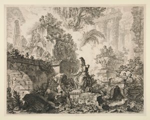 Views of Rome: Frontispiece with Statue of Minerva