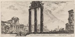 Vestiges of the Temple of Jupiter Stator by Giovanni Battista Piranesi