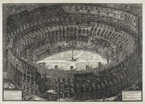 View of Flavian Amphitheater, Called the Colosseum, from Views of Rome by Giovanni Battista Piranesi