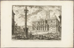 View of the Basilica of S. Maria Maggiore with its Two Flanking Wings, from Views of Rome