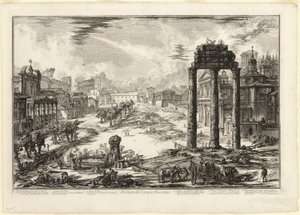 View of the Campo Vaccino, from Views of Rome