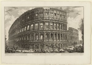 View of the Flavian Amphitheater, Called the Colosseum, from Views of Rome by Giovanni Battista Piranesi