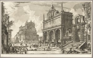 View of the Fountainhead of the Acqua Felice, from Views of Rome by Giovanni Battista Piranesi