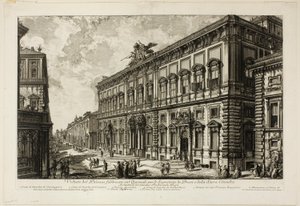 View of the Palazzo della Consulta on the Quirinal housing the Papal Secretariat, from Views of Rome by Giovanni Battista Piranesi
