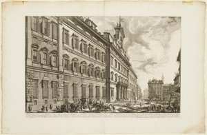 View of the Palazzo di Montecitorio, from Views of Rome by Giovanni Battista Piranesi
