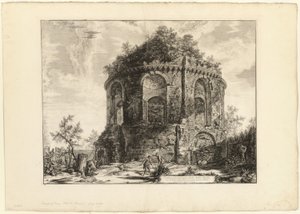 View of the So-Called Tempio della Tosse (Temple of the Cough) on the Via Tiburtina a mile from Tivoli, from Views of Rome by Giovanni Battista Piranesi
