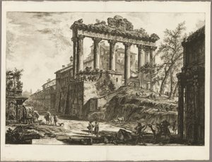 View of the So-Called Temple of Concord, from Views of Rome