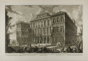 View of the Palace of the Illustrious Barberini Family on the Quirinal Hill, Designed by Cavaliere Bernini, from Views of Rome