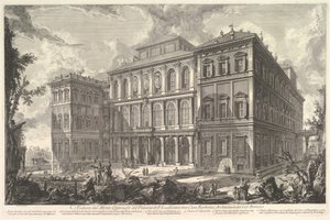 View of the Palace of the Illustrious Barberini Family on the Quirinal Hill by Giovanni Battista Piranesi