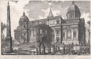 View of the rear entrance of the Basilica of S. Maria Maggiore, c.1760-1778