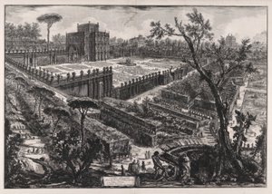 Villa Pamphilj outside the Porta San Pancrazio, from Views of Rome by Giovanni Battista Piranesi