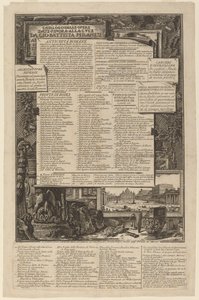 Catalog of Works Published So Far by Giovanni Battista Piranesi