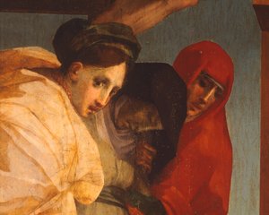 Deposition (detail) by Giovanni Battista Rosso Fiorentino