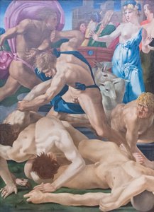 Moses defending the daughters of Jethro by Giovanni Battista Rosso Fiorentino