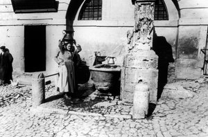 Women at a Fountain by Giovanni Battista Simone Unterveger