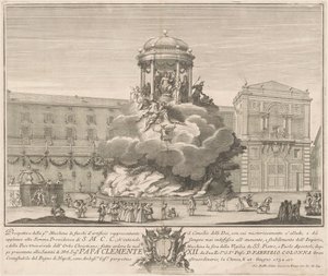 The Prima Macchina for the Chinea of 1732: The Council of the Gods by Giovanni Battista Sintes, after Nicola Michetti