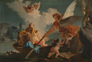 Flight into Egypt by Giovanni Battista Tiepolo (follower of)