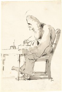 A Venetian Lawyer at His Desk by Giovanni Battista Tiepolo