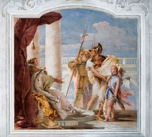 Aeneid Presents Cupid, Disguised as Ascanius, to Dido from the Room of the Aeneid in the Palazzina by Giovanni Battista Tiepolo