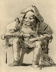 Caricature of a Man Seated by Giovanni Battista Tiepolo