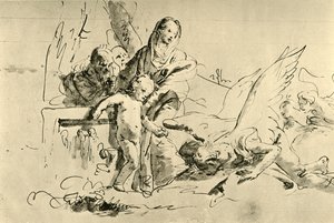Holy Family and Angels by Giovanni Battista Tiepolo