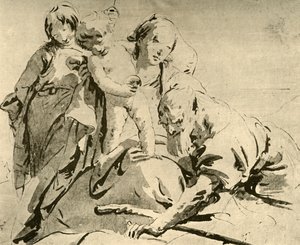 Holy Family by Giovanni Battista Tiepolo