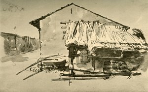 Interior to a Farmyard by Giovanni Battista Tiepolo