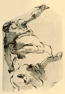 Kneeling Figure, Seen from Behind, 1743-1744, 1928 by Giovanni Battista Tiepolo