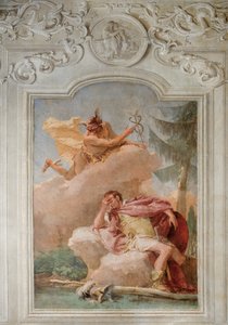 Mercury Exhorting Aeneas to Leave Carthage from the Room of the Aeneid in the Palazzina by Giovanni Battista Tiepolo