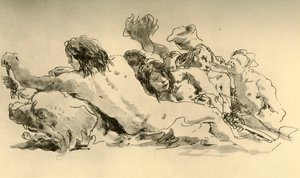 Nereids and Triton, c1753-1762, 1928 by Giovanni Battista Tiepolo