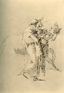 Old man and Young soldier, mid 18th century, 1928 by Giovanni Battista Tiepolo