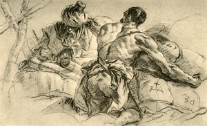 Oriental Merchants with Bales of Wares, 1753, 1928 by Giovanni Battista Tiepolo