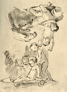Playing Cupids, c1757