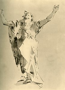 Prophet with Arms raised by Giovanni Battista Tiepolo