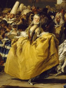 Carnival Scene or The Minuet by Giovanni Battista Tiepolo