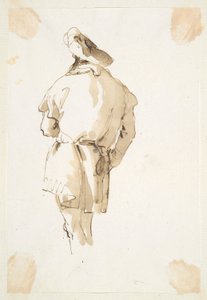 Standing Male Figure Seen from Behind by Giovanni Battista Tiepolo