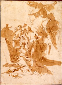 The Discovery of the Tomb of Punchinello by Giovanni Battista Tiepolo