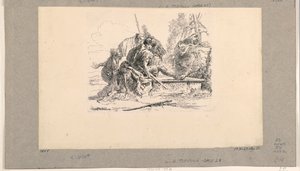 Two Soldiers and Two Women, from the Vari Capricci by Giovanni Battista Tiepolo