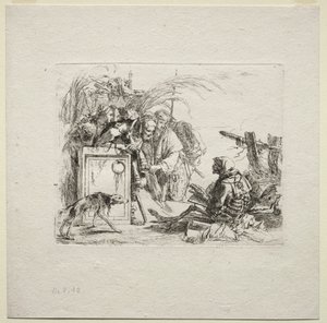 Various Caprices: Death Giving Audience by Giovanni Battista Tiepolo