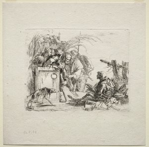 Various Caprices: Death Giving Audience, 1785 by Giovanni Battista Tiepolo