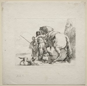 Various Caprices: The Cavalier Mounting his Horse