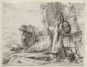 Various Caprices: The Philosopher Holding a Book by Giovanni Battista Tiepolo