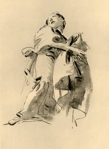 Woman Bending to the Right but Looking Up by Giovanni Battista Tiepolo